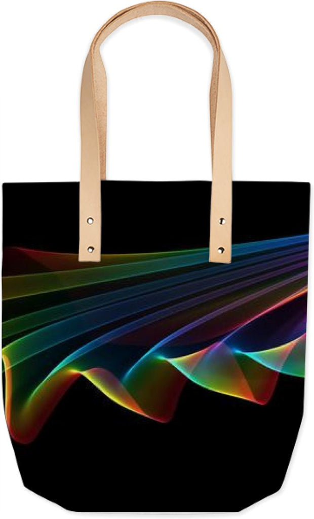 Flowing Fabric of Rainbow Light Abstract Fractal