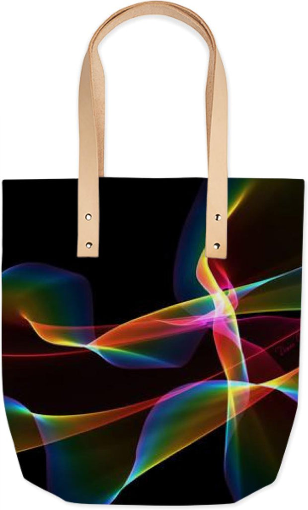 Fluted Cosmic Rainbow Abstract Fractal Winds