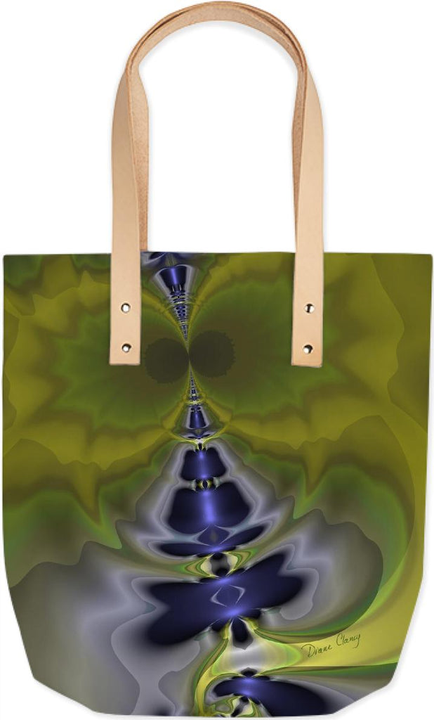 Gray Goblin in Green Abstract Fractal Fun Spooky Imp