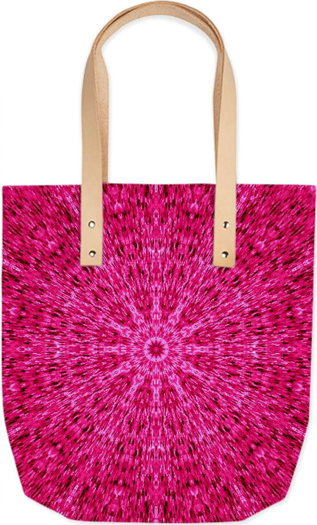 Hot Pink Star Explosion Tote Bag