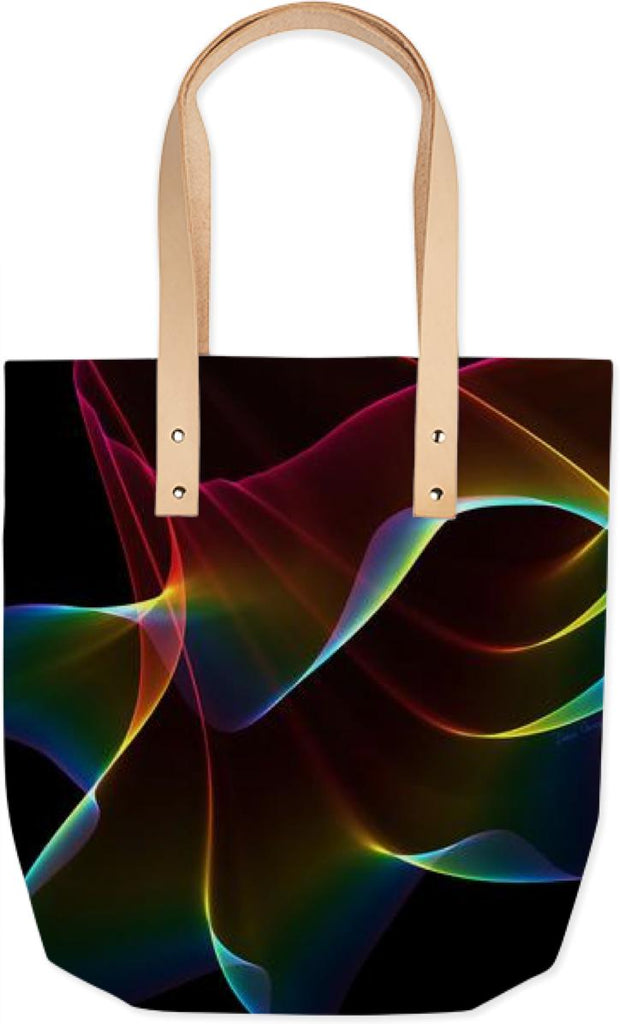 Imagine Through the Abstract Fractal Rainbow Veil