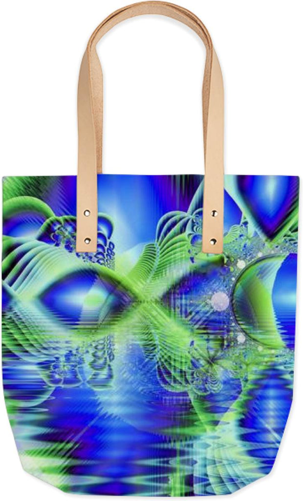 Irish Dream under Abstract Fractal Cobalt Blue Skies