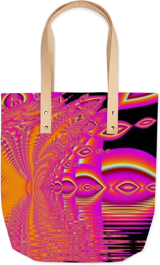 Magenta Boardwalk Carnival Abstract Ocean Shimmer