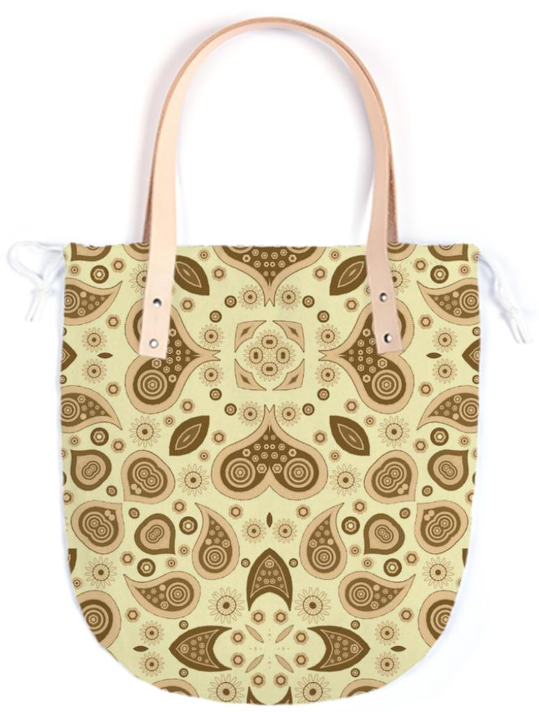 paisley hearts beige