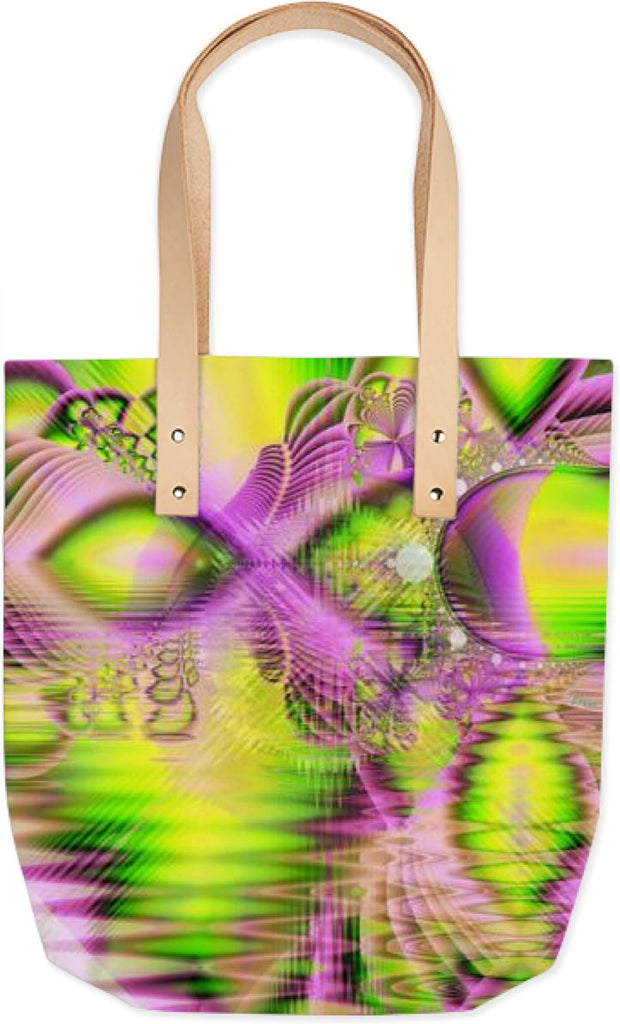 Raspberry Lime Mystical Magical Lake Abstract Fractal