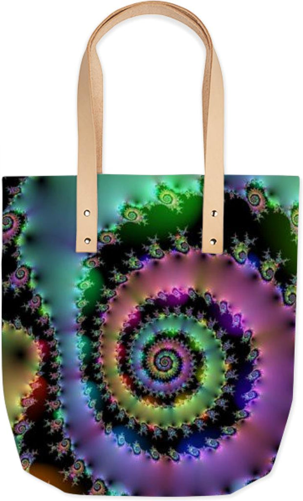 Satin Rainbow Spiral Curves Through the Cosmos