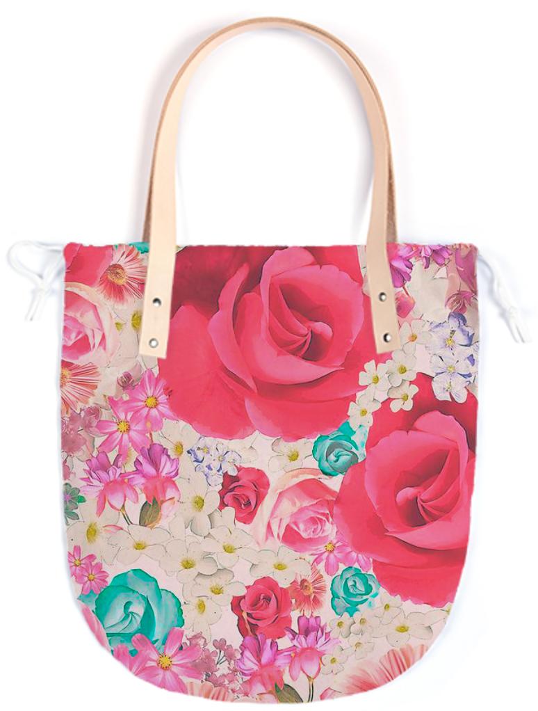 Shabby Chic Floral Summer Tote
