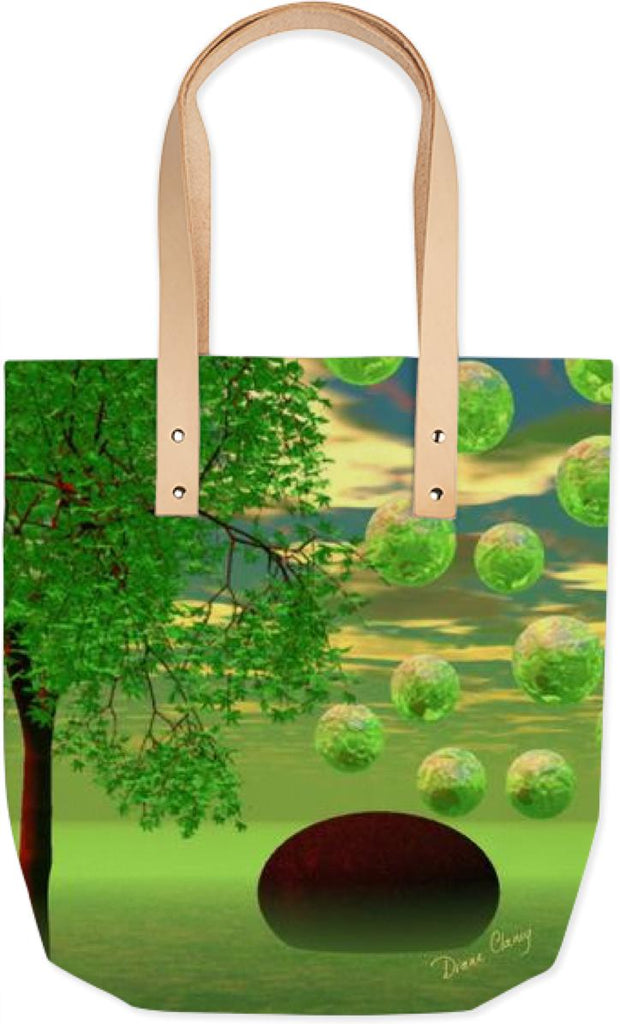 Spring Renewal Abstract Lemon Lime Life Force