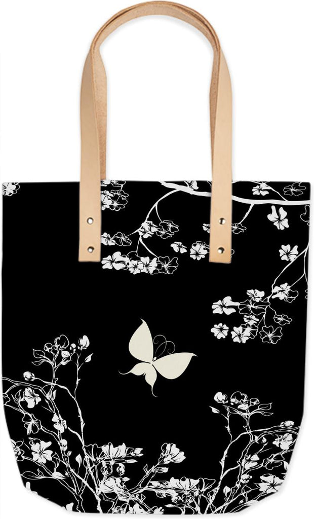 Stylish black and white Butterfly in the wild