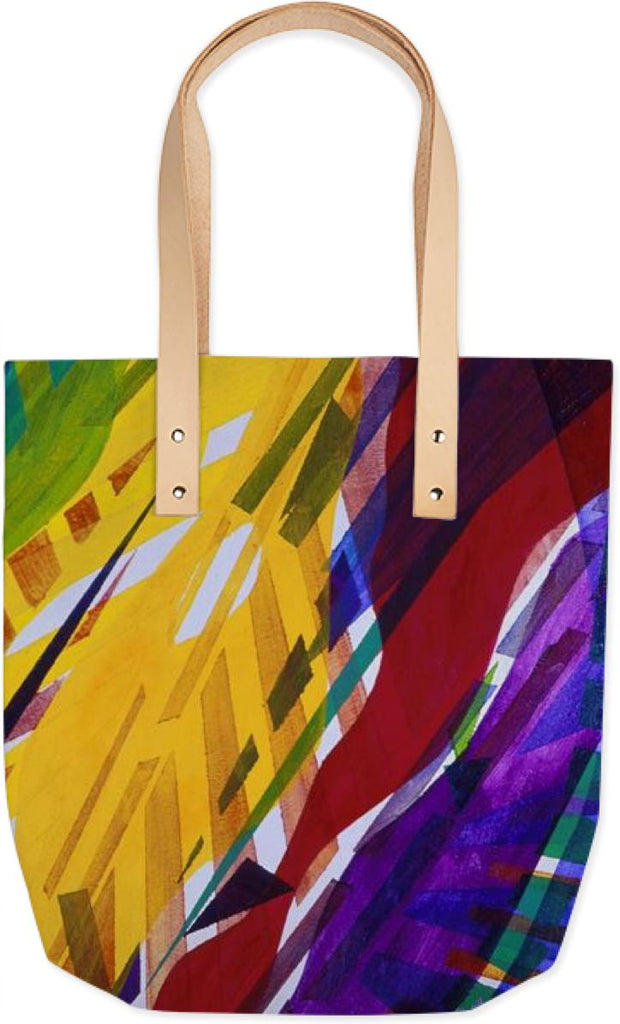 The City II Abstract Cityscape Rainbow Streams