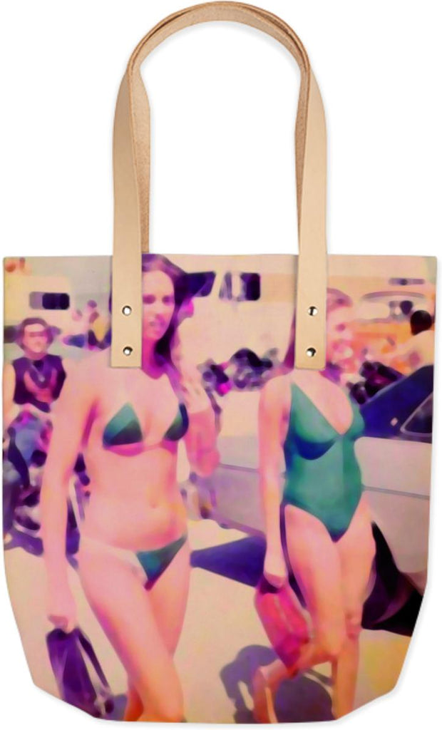 VINTAGE BEACH SUMMER TOTE