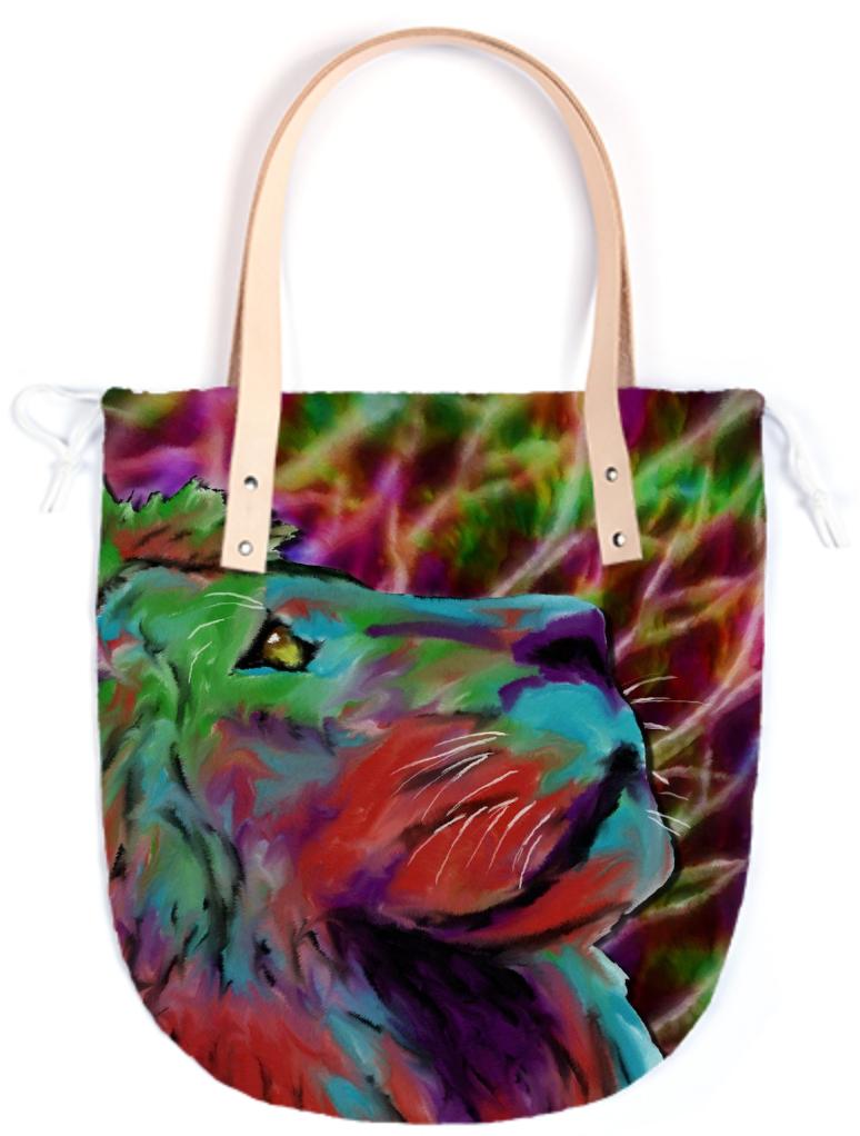 Colorful Lion Summer Tote