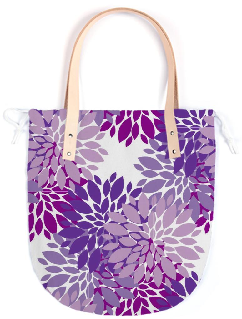 Purple Peonies Summer Bag