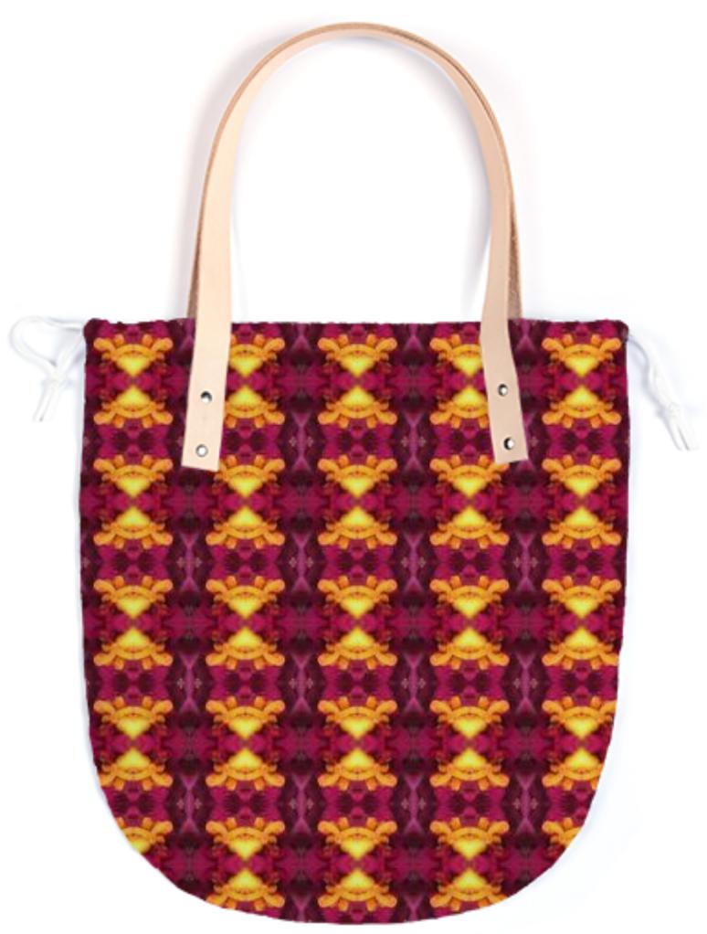 Royal Zinnia Summer Tote