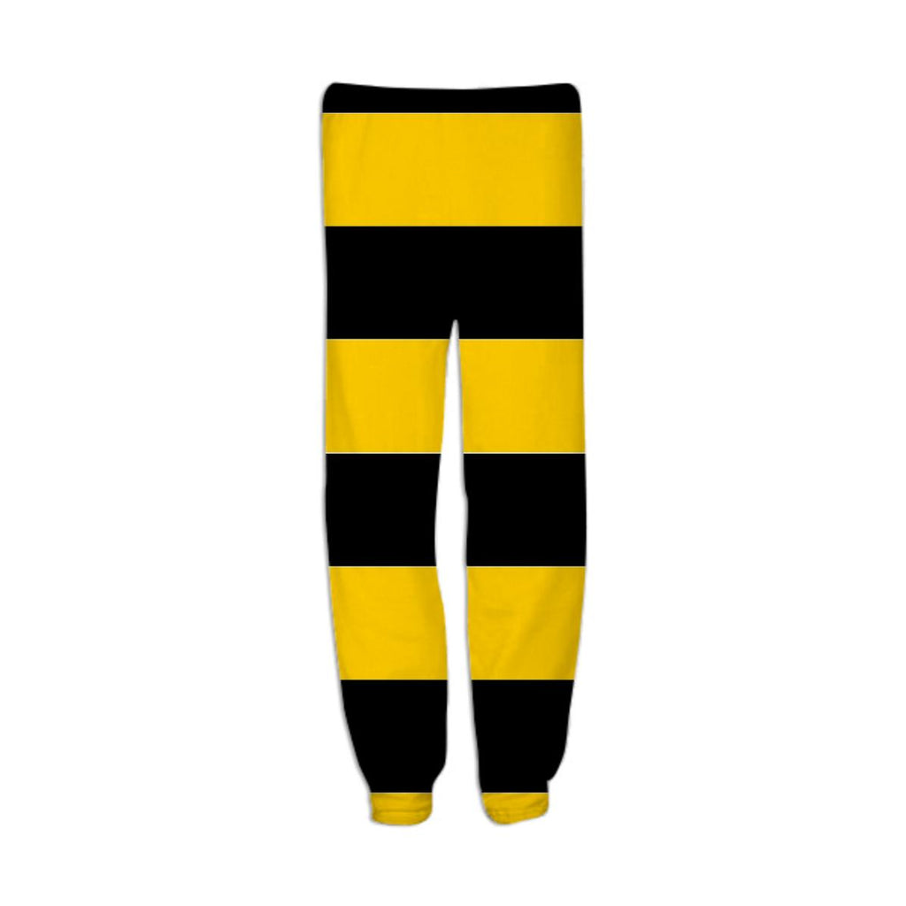 Bee Stripes Pattern Sweatpants
