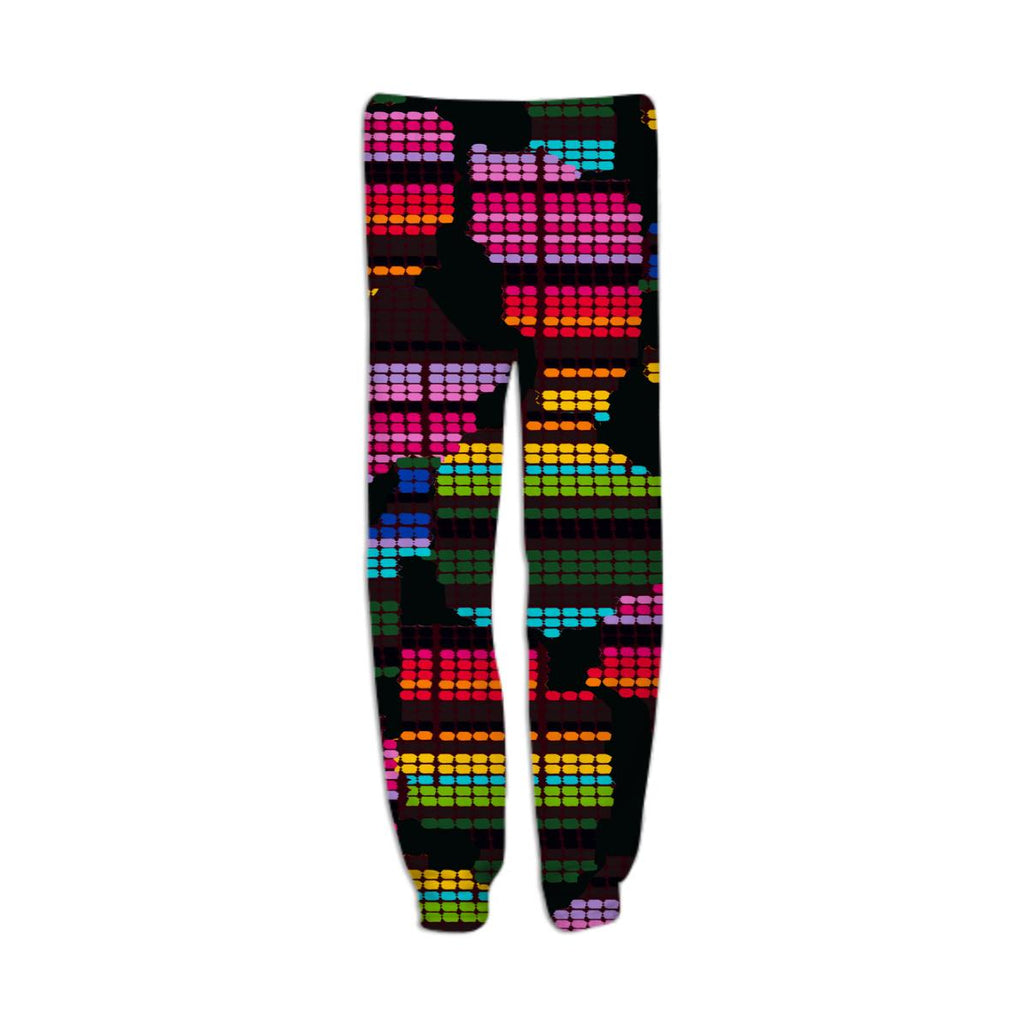 bright colorful dotty shapes