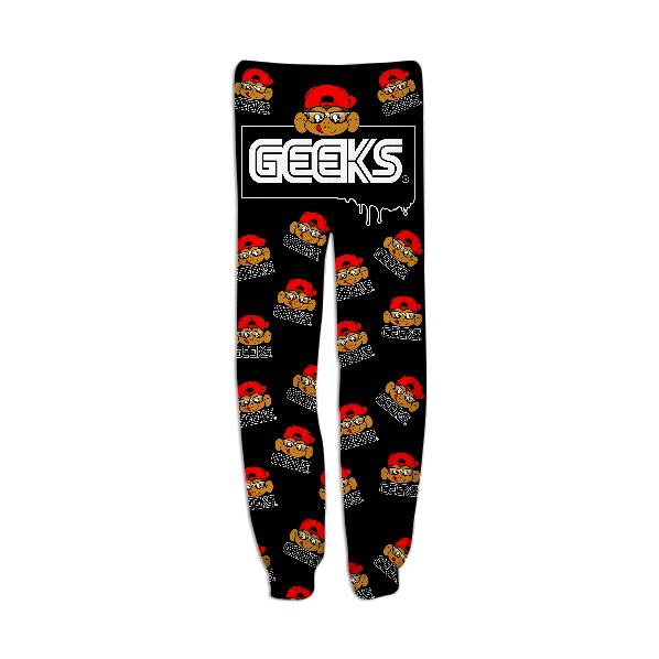 Geeks All Over Pants Black