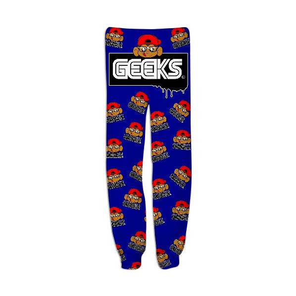 Geeks All Over Pants Blue