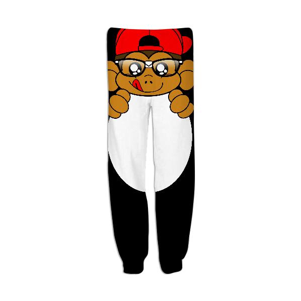 Geeks Hold Up Pants Black