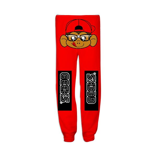 Geeks Rockstar Pants Red