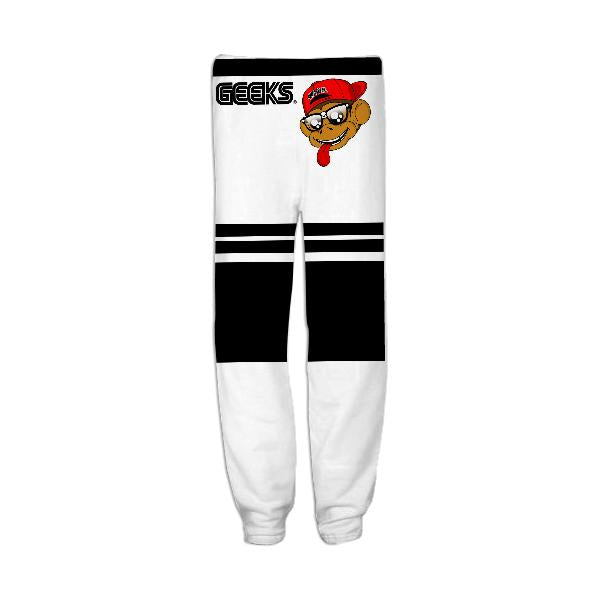 Geeks Stripes Pants White
