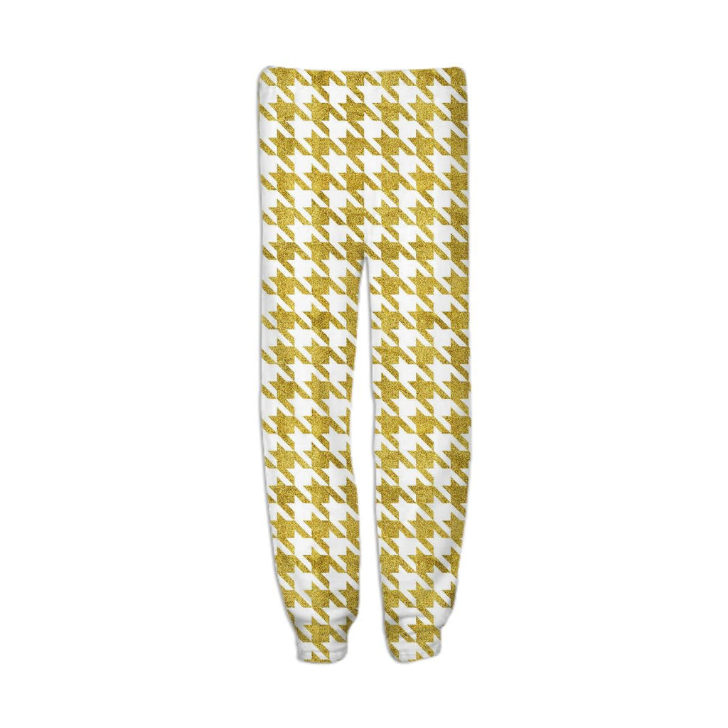 Gold Pied de Poule Sweatpant