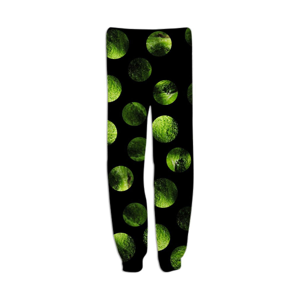 my favorite black and green together moss polka dots