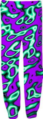 Aqua Purple and Black Cells