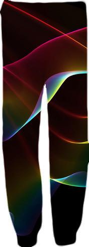 Imagine Through the Abstract Fractal Rainbow Veil