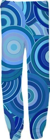 Bright Blue Abstract Circles