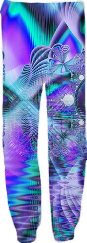 Peacock Crystal Palace of Dreams Abstract Fractal