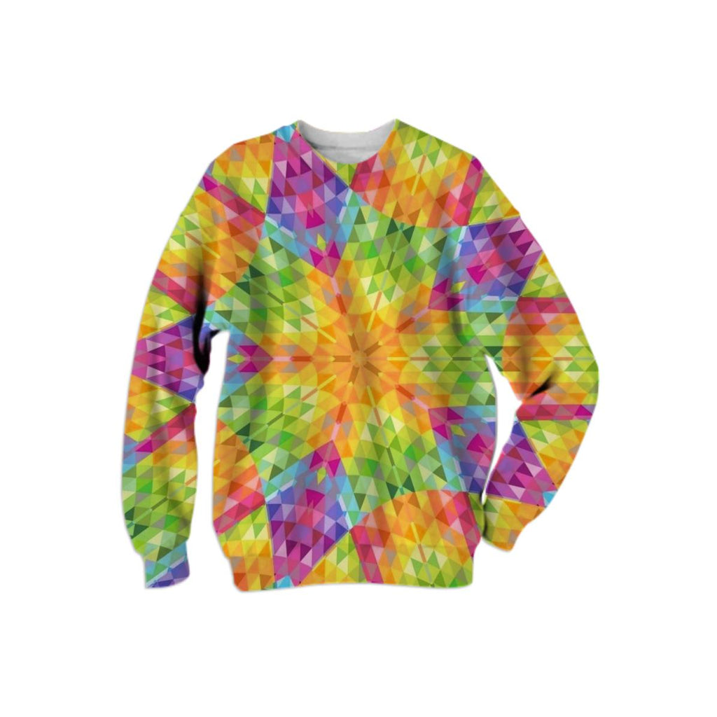 Colorful Geometric Crystal Sweatshirt