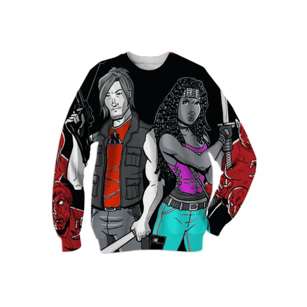 Daryl and Michonne Nebula Sweatshirt