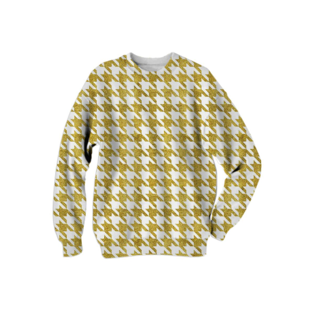 Gold Pied de Poule sweatshirt
