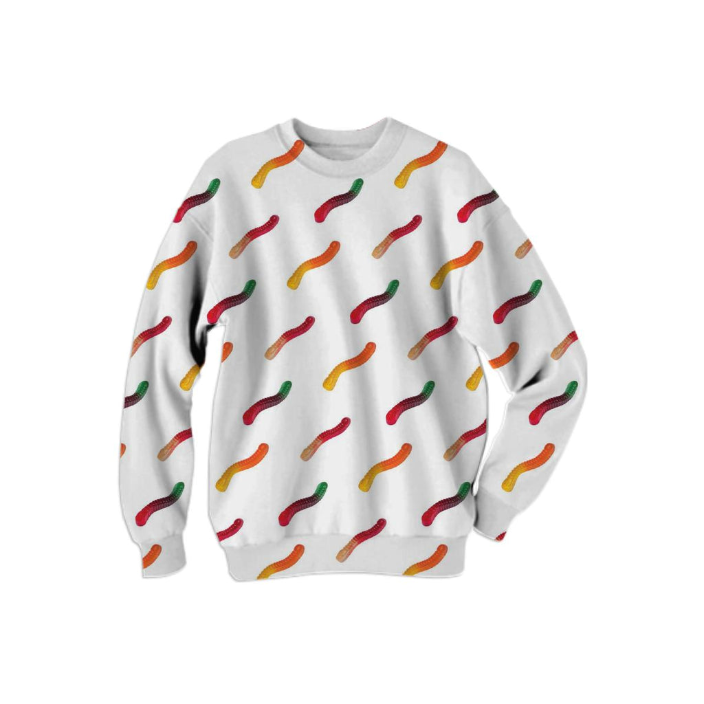 White Gummy Worms Sweatshirt