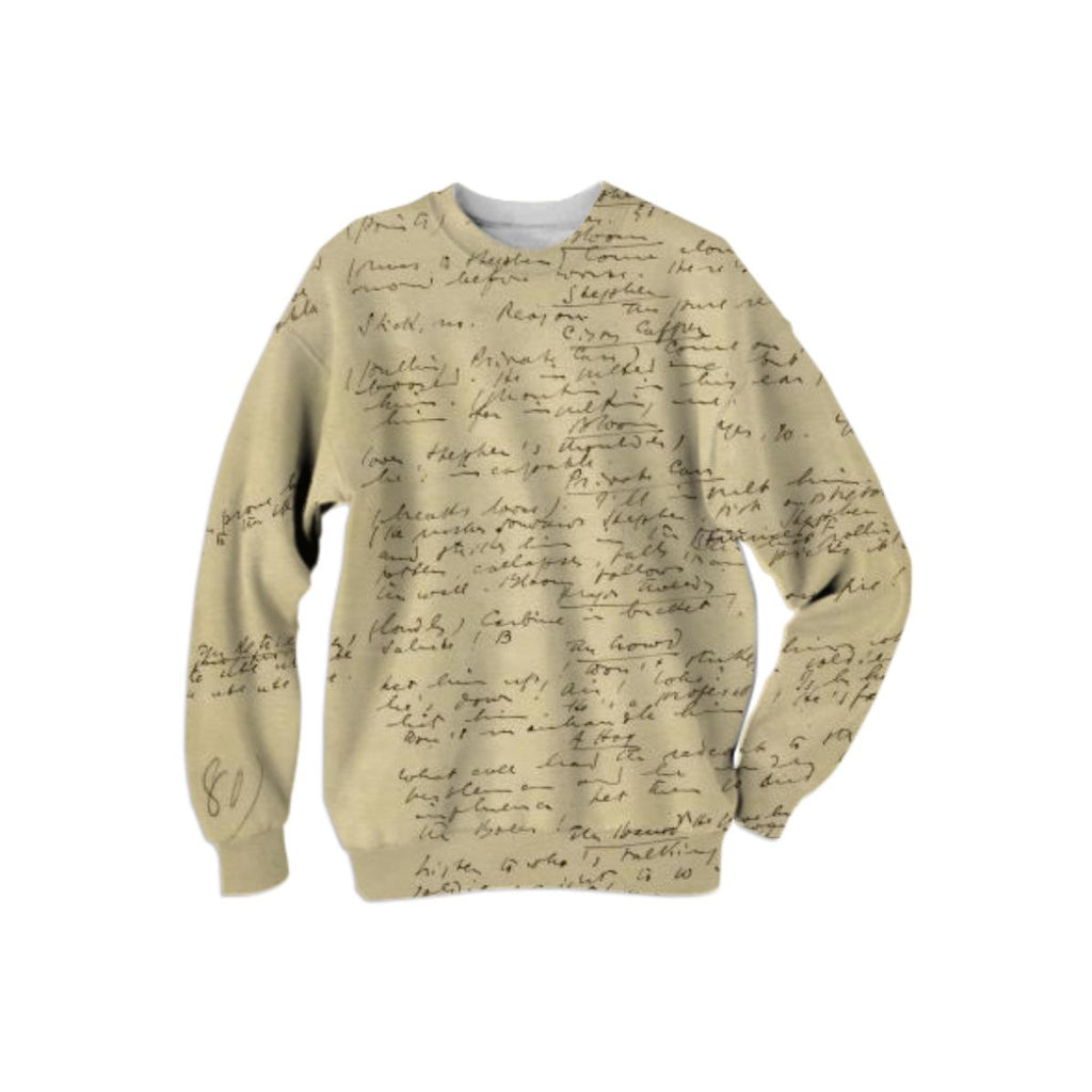 James Joyce Ulysses Manuscript Sweatshirt