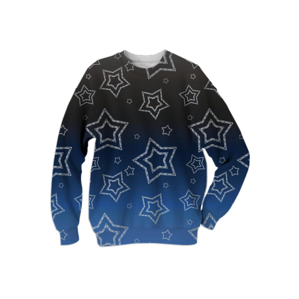 Ornated Silver Stars Sweatshirt