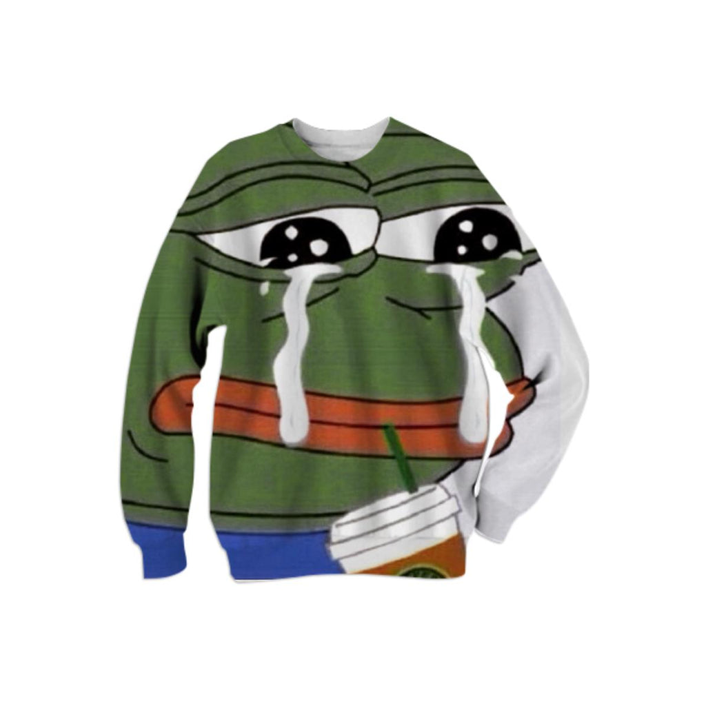 sad frog sweatshirt