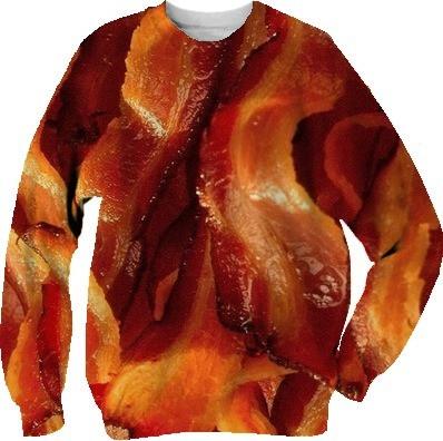 Bacon print sweater