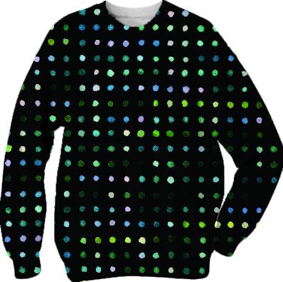 blue dots sweatshirt