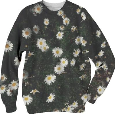 daisy garden dirt and summer sweatshirt