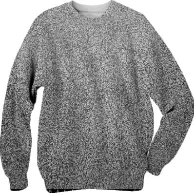 fractal madness texture sweatshirt