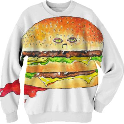 Sad Hamburger Sweatshirt