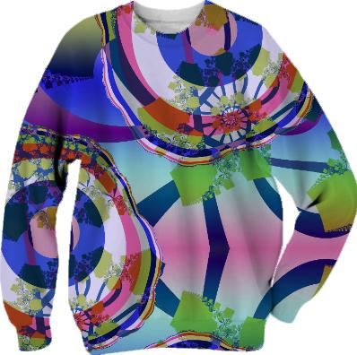 Modern Abstract and Spirals Sweatshirt