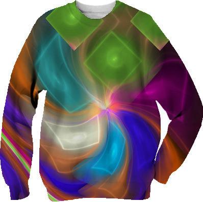Modern Neon Abstract Sweatshirt