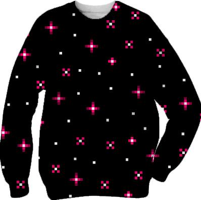 pixel stars sweatshirt