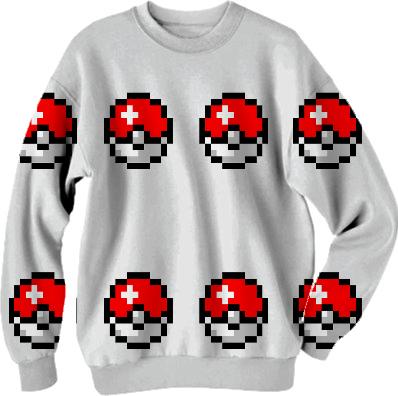 Pokeball Retro Sweatshirt by Athenist Apparel