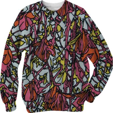 Graphic floral jumper