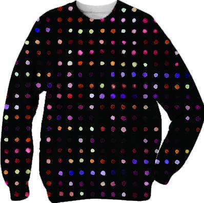 purple dots sweatshirt
