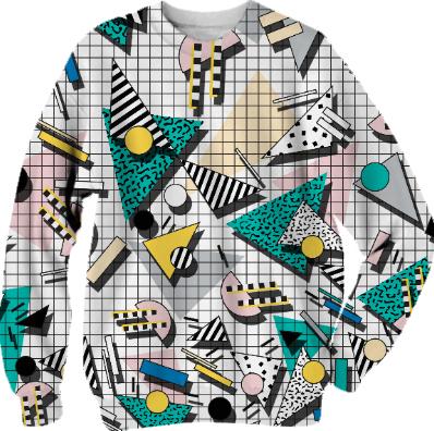 PAOM, Print All Over Me, digital print, design, fashion, style, collaboration, camille-walala, camille walala, Cotton Sweatshirt, Cotton-Sweatshirt, CottonSweatshirt, WALALA, JUMPER, autumn winter, unisex, Cotton, Tops